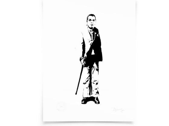 Image of Ian Dury on paper - screenprint