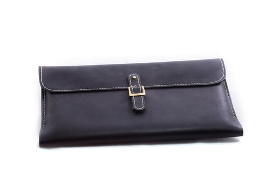 Image of Handmade Leather Pouch in Black