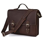 Image of ON Sale FREE SHIPPING and free gift Handcrafted Genuine Leather Briefcase  Messenger Laptop Bag 