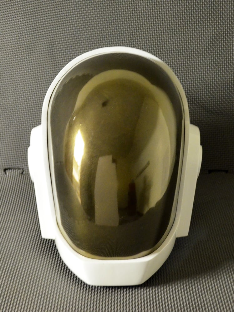 Image of Daft punk replica helmet Grammy edition.
