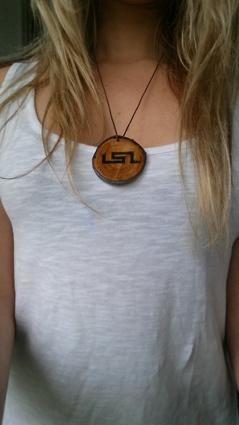 Image of Wooden USL Necklace - Limited Supply!