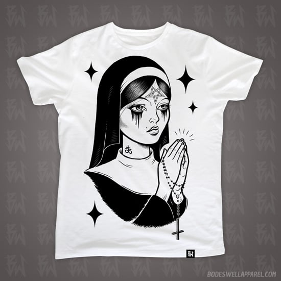 Image of Satanic Nun Tee **END OF LINE SALE**