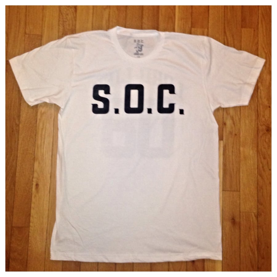 Image of White/black S.O.C. LOUDLIFE tee