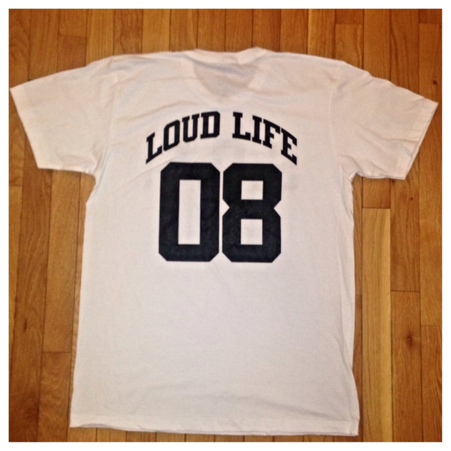 Image of White/black S.O.C. LOUDLIFE tee