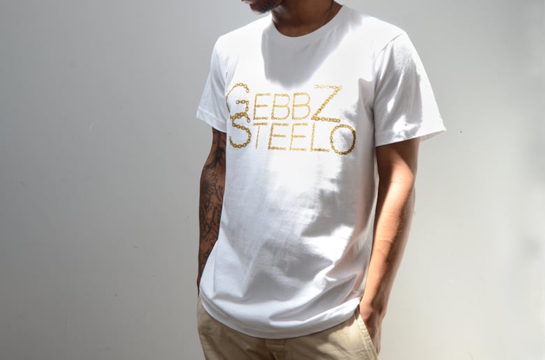 Image of Gebbz Steelo "Gold Chains Logo" T-Shirt