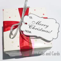 Image 1 of 50 Handmade "Merry Christmas!" Gift Tags