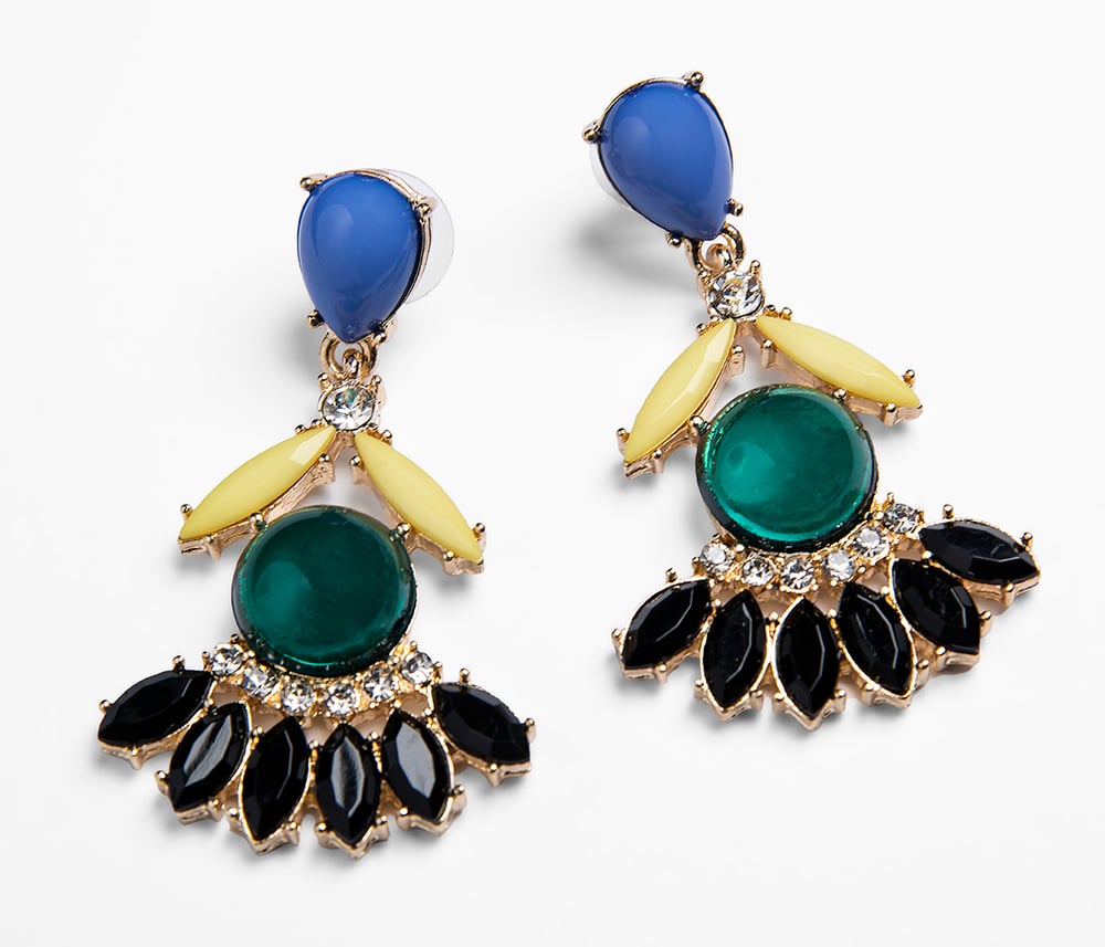 Image of Jade and Cobalt Statement Earring