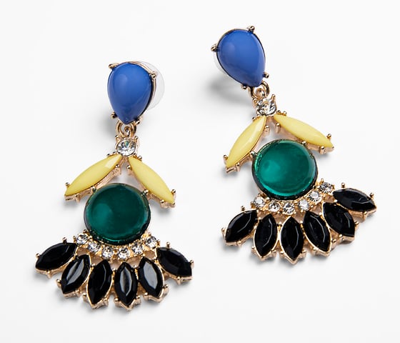 Image of Jade and Cobalt Statement Earring