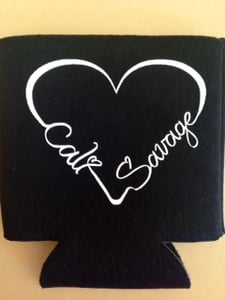 Image of Black I Heart Cali Savage Koozie