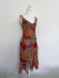 Image 1 of 00s Orange dress // M