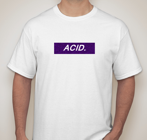 Image of Acid Purple Box Logo Tee