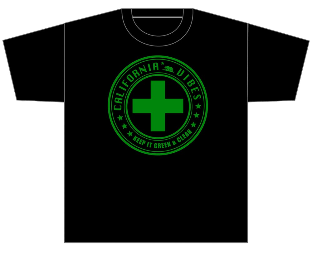 Image of Keep It Green And Green Black Shirt