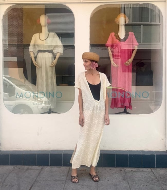 ECRU KNIT COACHELLA KAFTAN