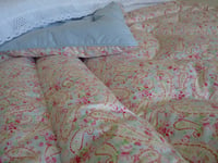 Image 4 of Pretty Paisley Alice Eiderdown Backed in Blue