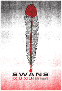Image 1 of Swans & Xiu Xiu Silkscreen Poster