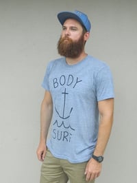 Image 2 of Body Surf Anchor Wave Tee Grey