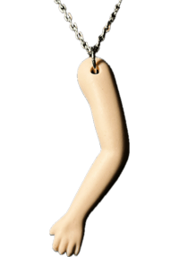 Image 1 of Antique Doll Arm Necklace