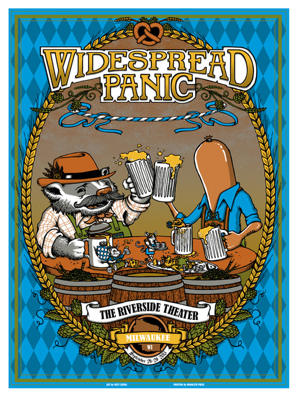 WIDESPREAD PANIC @ Milwaukee, WI 2013 & Silver Variant