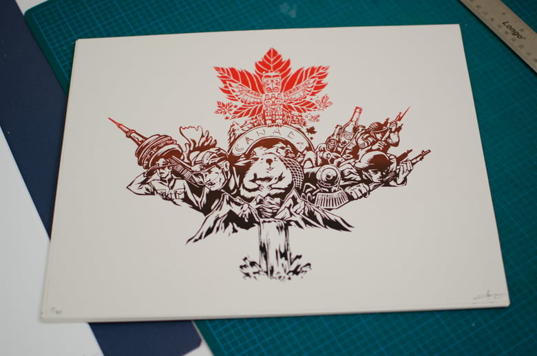 Image of Canada Print (Beige)