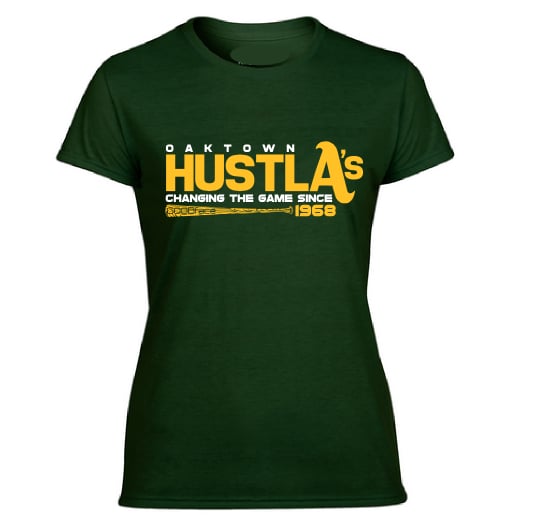 Image of OAKTOWN HustlA's Womens TShirt GREEN