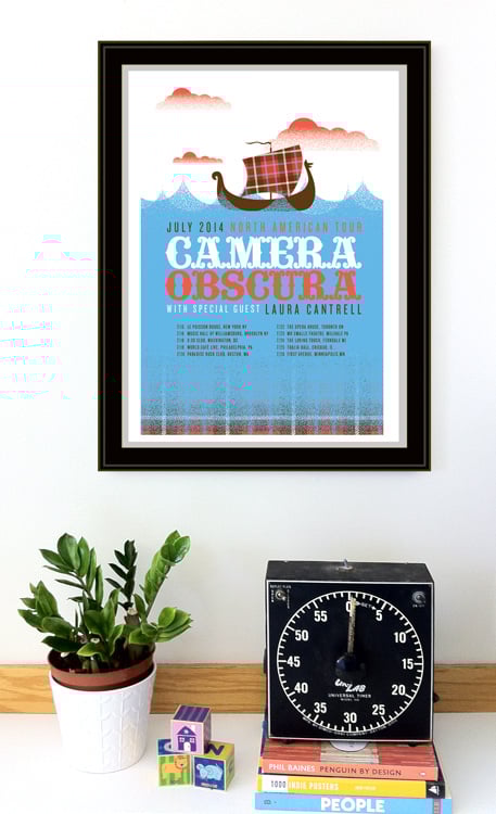 Image of Camera Obscura 2014 Tour Poster