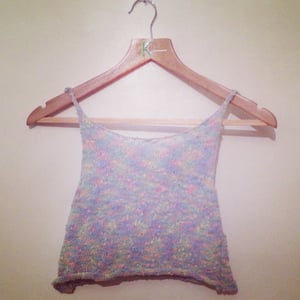 Image of Rainbow knitted crop top
