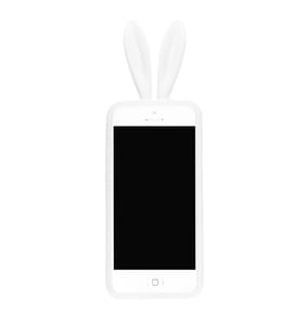 Image of White Bunny Rabbit Phone Case With Ears & Fluffy Tail [iPHONE]