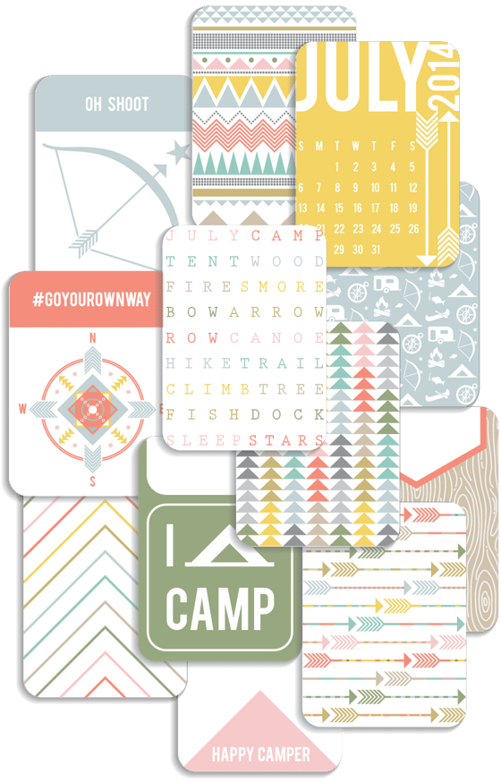 Image of July "Camptacular" Pocket Cards