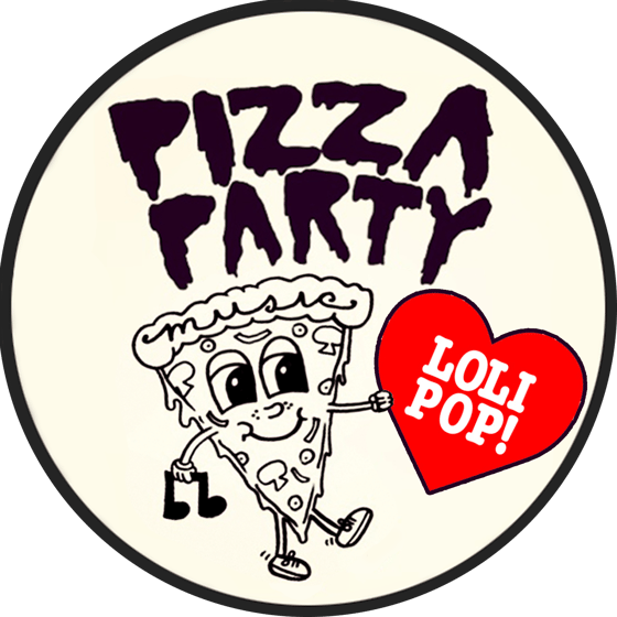 Image of Pizza Party Music X Lolipop Records Collaboration Button