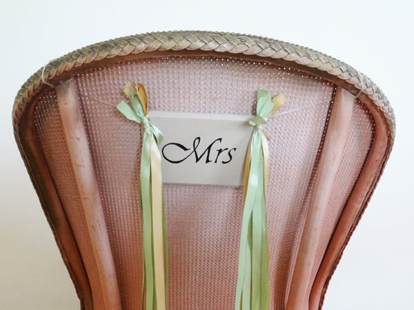 Image of Mr and Mrs Chair Decorations