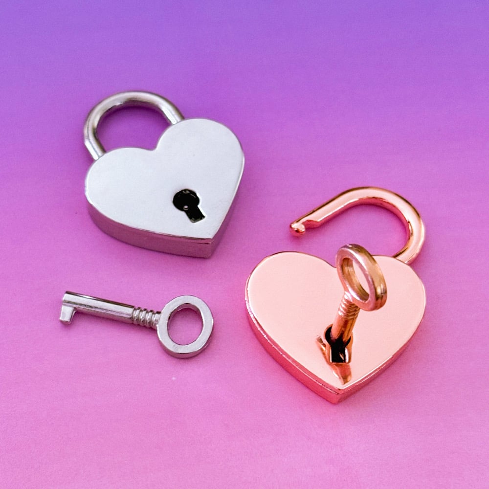 KSJ Heart Padlock & Key | HAPPIPOP