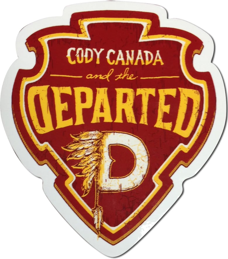 Image of Departed Shield Sticker