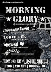 Image of Morning Glory, Officer Down + more @ The Lughole, Sheffield (PICK UP ON DOOR)