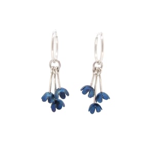 Image of {NEW}Springtime Forget-me-not charm earrings