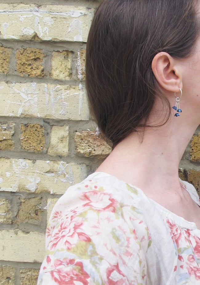 {NEW}Springtime Forget-me-not charm earrings