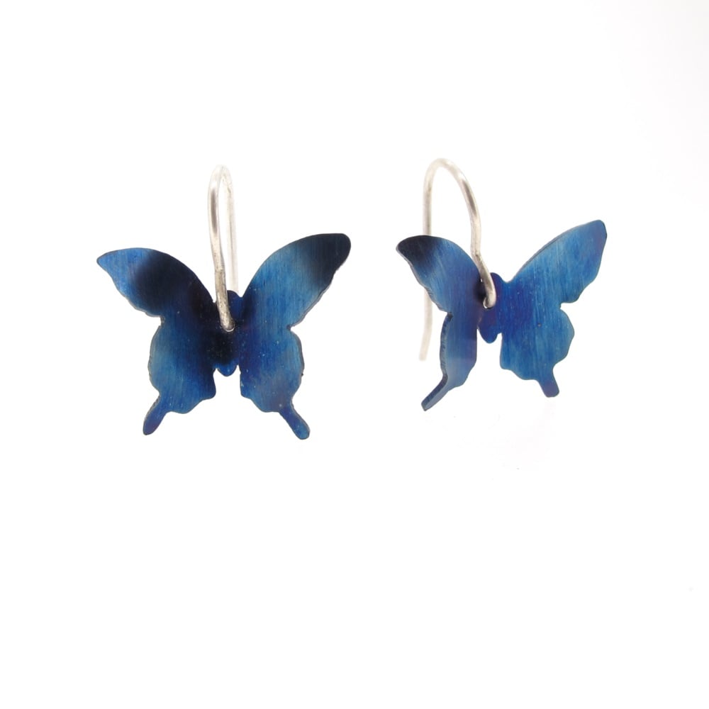 Image of Springtime Butterfly drop earrings