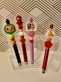 Beaded stylus pens