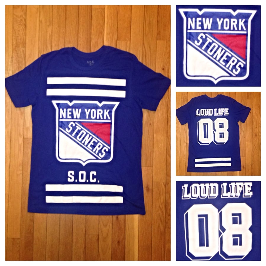 Image of *LIMITED EDITION ROYAL NY "STONERS" Hockey tee