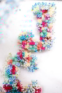 Image 5 of Letras de flores secas y preservadas