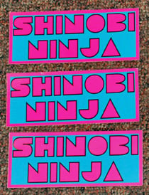 Image of Shinobi Ninja Vinyl Stickers
