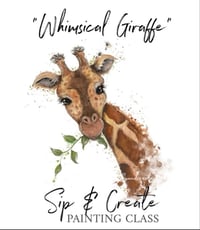 Image 2 of Painting Night at Gainsborough “Whimsical Giraffe”