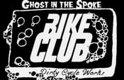 Image of Dirty Cycle Works' cycling group "Bike Club" weatherproof stickers!!! 4.25 x 2.75in