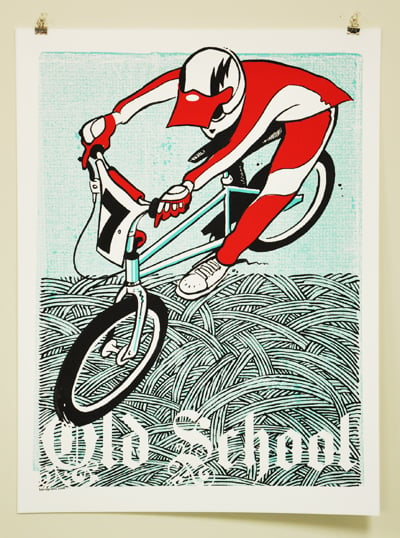 PRINT OLD SCHOOL BMX BEND PRESS SHOP