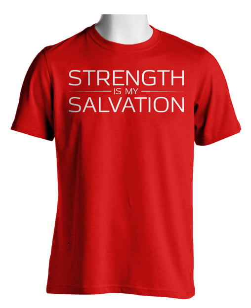 Image of Strength Is My Salvation Tee (Red)