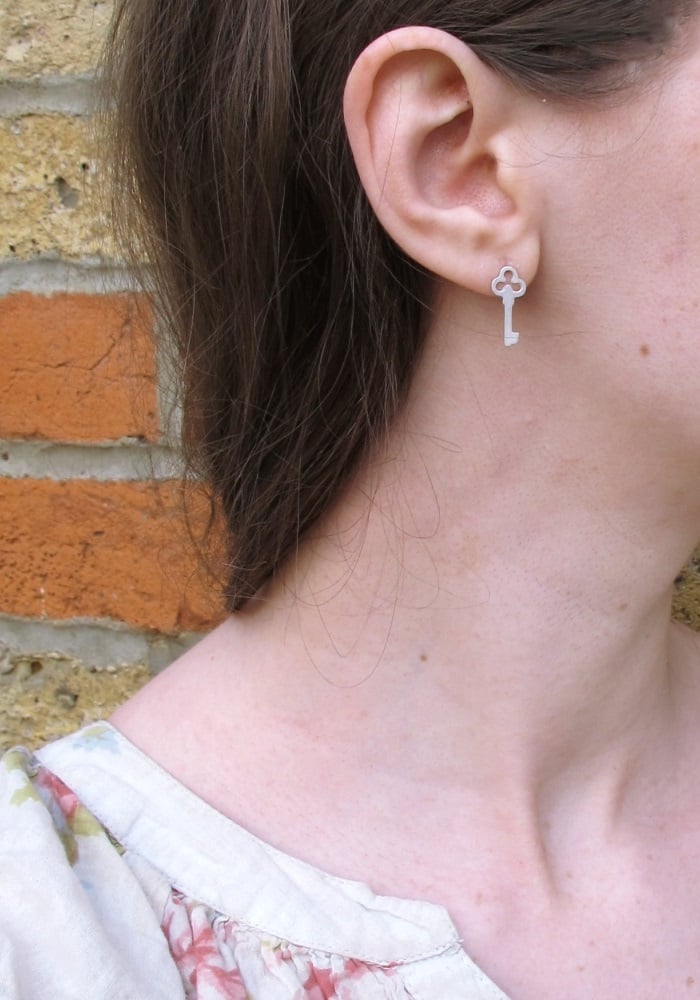 Image of {NEW}Wonderland Key earrings