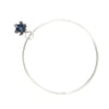 Springtime Double Forget-me-not Flower charm bangle