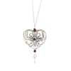 Wonderland Peeping keyhole heart necklace