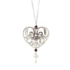 Wonderland Peeping keyhole heart necklace