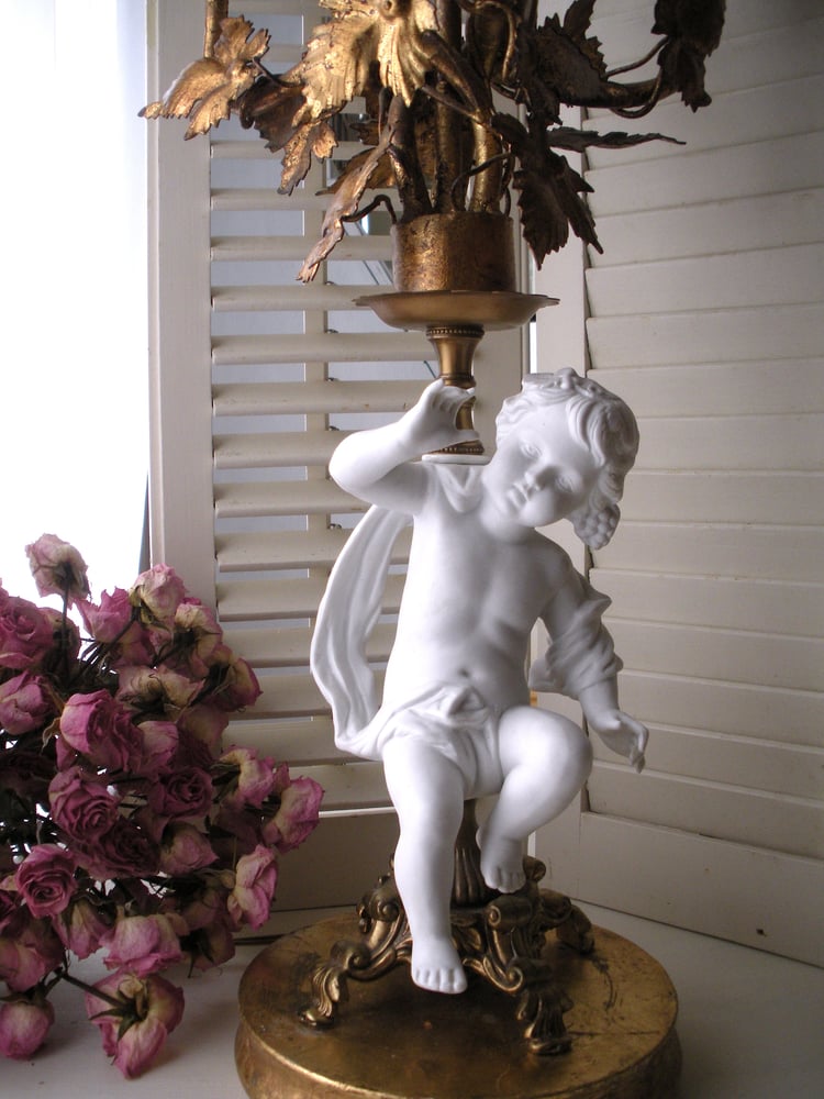 Image of Antique Putto Candelabra