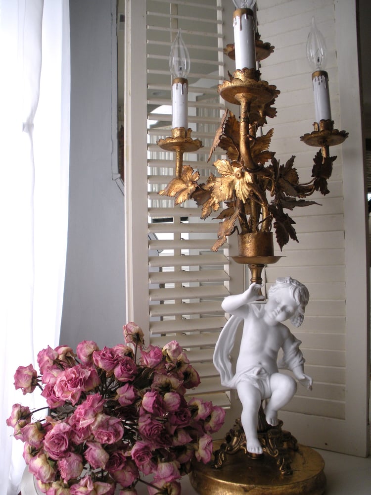 Image of Antique Putto Candelabra
